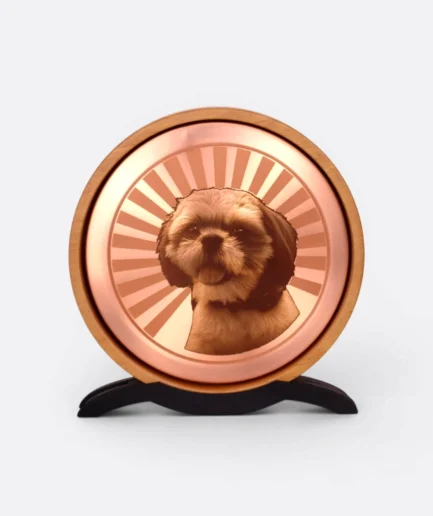 Disco en cobre personalizado Perro