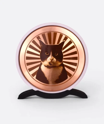 Disco en cobre personalizado Gato